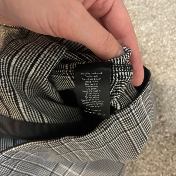 Rag & Bone Simone Pant - Black Check Slim Fit Size 4 - Picture 4 of 6